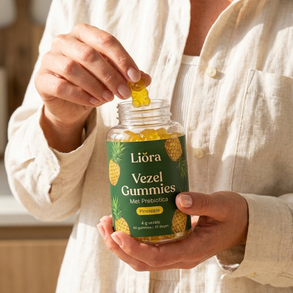 Persoon met Liora Vezel Gummies